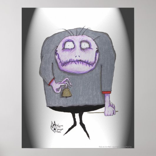 Geb- Cow Bell Player Art Poster by Tricia Martin (Vorne)