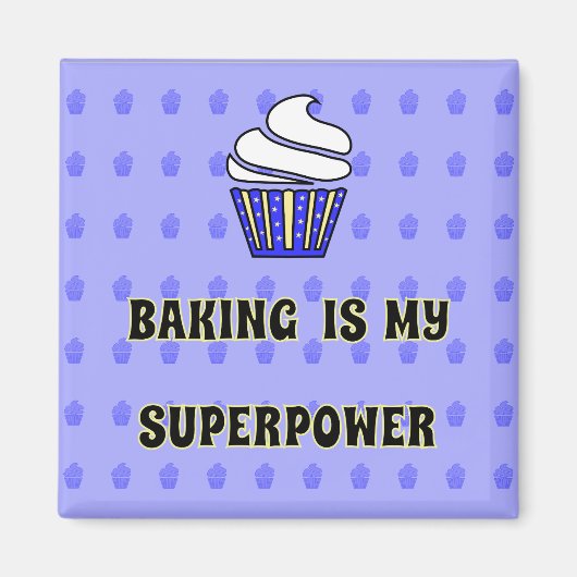 Gebäck aus blauem Kuchen Zitat Magnet (Vorne)