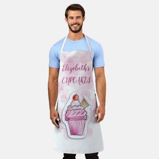 Gebäck aus Cupcake Schürze (Getragen)