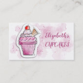 Gebäck aus Cupcake Visitenkarte (Vorderseite)