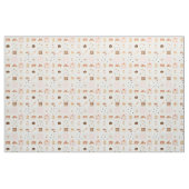Gebäck Bäckerei Kuchen Patchwork Wasserfarbe Kuche Stoff (Fat Quarter (45,7 x 55,9 cm))