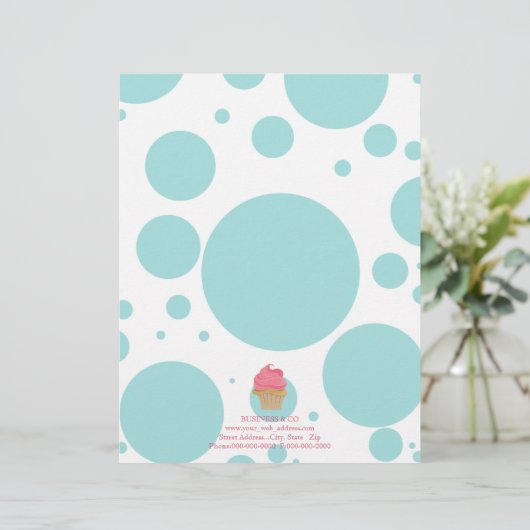 Gebäck-Designer-Briefkopf Briefbogen (Stehend Vorderseite)