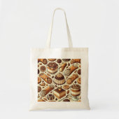 Gebäck & Dessert Print Basic Tote Bag Tragetasche (Vorne)