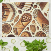 Gebäck & Dessert Print Tee Handtuch (Gefaltet)