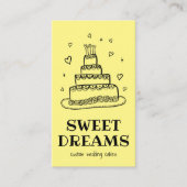 Gebäck für Hochzeitskuchen Catering Visitenkarte (Vorderseite)