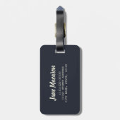 Gebäck für süße Zähne Gepäckanhänger (Rückseite vertikal)