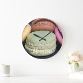 Gebäck für süße Zähne Große Wanduhr (Zuhause)