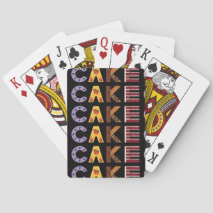 Gebäck, geschichtet und Bar Spielkarten