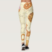 Gebäck: Geschmackvolles, nahtloses Muster. Leggings (Rückseite)