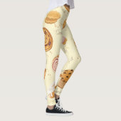 Gebäck: Geschmackvolles, nahtloses Muster. Leggings (Rechts)