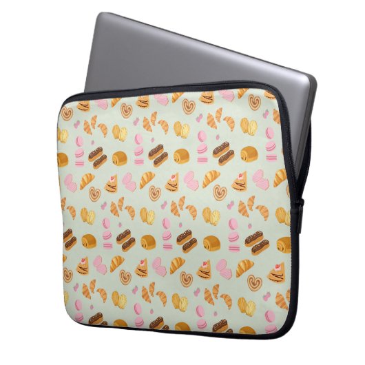 Gebäck in Paris Laptopschutzhülle (Vorderseite Links)