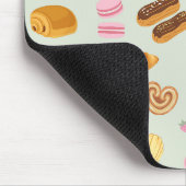 Gebäck in Paris Mousepad (Ecke)
