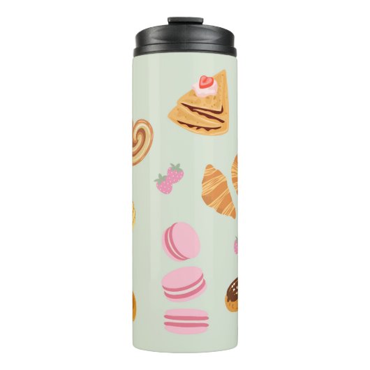 Gebäck in Paris Thermosbecher (Vorderseite)