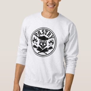 Gebäck-Kochs-Schädel und gekreuzte Gebäck-Tasch Sweatshirt