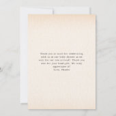 Gebäck + Schnuller Babydusche Brunch Dankeskarte (Rückseite)