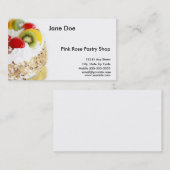 Gebäck-Visitenkarte Visitenkarte (Vorne/Hinten)
