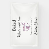 Gebacken mit Liebe Bäckerei Unternehmen hinzufügen Banner (Vertikal)