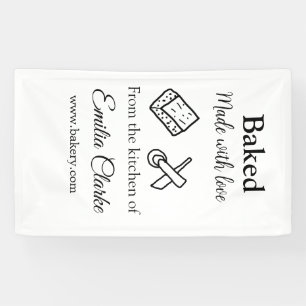 Gebacken mit Liebe Bäckerei Unternehmen hinzufügen Banner
