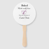 Gebacken mit Liebe Bäckerei Unternehmen hinzufügen Fächer (Vorderseite)