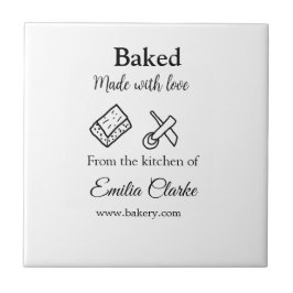 Gebacken mit Liebe Bäckerei Unternehmen hinzufügen Fliese