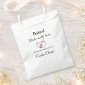 Gebacken mit Liebe Bäckerei Unternehmen hinzufügen Geschenktütchen (Ausgeschnitten)