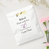 Gebacken mit Liebe Bäckerei Unternehmen hinzufügen Geschenktütchen (Versiegelt)
