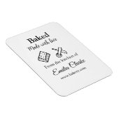 Gebacken mit Liebe Bäckerei Unternehmen hinzufügen Magnet (Rechte Seite)