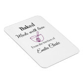 Gebacken mit Liebe Bäckerei Unternehmen hinzufügen Magnet (Rechte Seite)