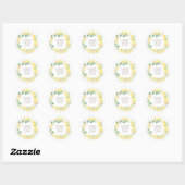 Gebacken mit Liebe Blumenkranz | Danke Stickers (Blatt)