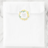 Gebacken mit Liebe Blumenkranz | Danke Stickers (Tasche)