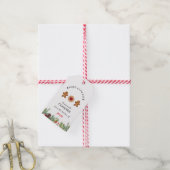 'Gebacken mit Liebe' Cookies backen Geschenktasten Geschenkanhänger (Mit Garn)