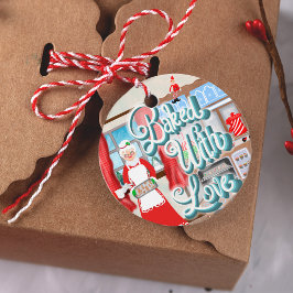 Gebacken mit Liebe Frau Claus Cookies Geschenkanhänger