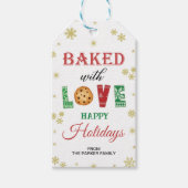 Gebacken mit Liebe Geschenketiketten, Feiertage Gu Geschenkanhänger (Vorderseite)