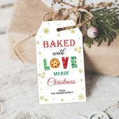 Gebacken mit Liebe Geschenketiketten, Weihnachts-G Geschenkanhänger