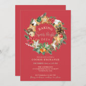 Gebacken mit Liebe Gingerbread Cookies tauschen Einladung (Vorne/Hinten)