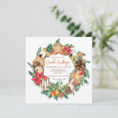 Gebacken mit Liebe Gingerbread Cookies tauschen Einladung (Stehend Vorderseite)