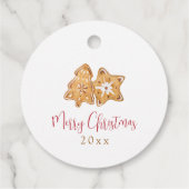 Gebacken mit Liebe Gingerbrot Kranz Weihnachten Geschenkanhänger (Rückseite)