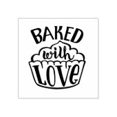 gebacken mit Liebe Gummistempel (Prägung)