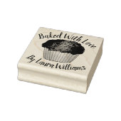 Gebacken mit Liebe hausgemachte Muffins Backküche Gummistempel (Stempel)