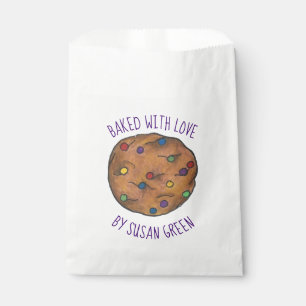 Gebacken mit Liebe hausgemachte Rainbow Chip Cooki Geschenktütchen