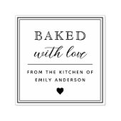 Gebacken mit Liebe Holiday Backgeschenk Permastempel (Design)