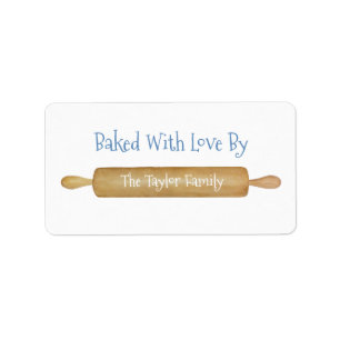 Gebacken mit Liebe Holiday Cookies bevorzugen Beut Adressaufkleber
