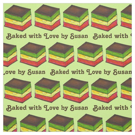 Gebacken mit Liebe Italienische Flagge Sieben Schi Stoff (Muster)