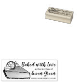 Gebacken mit Liebe Key Limon Pie Slice Bäckerei St Gummistempel (Stempel)