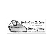 Gebacken mit Liebe Key Limon Pie Slice Bäckerei St Gummistempel (Prägung)