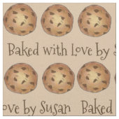 Gebacken mit Liebe Personalisierte Schokolade Chip Stoff (Nahaufnahme)