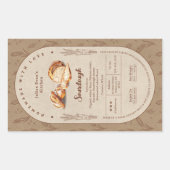 Gebacken mit Liebe Sourdough Hütte Food Law Label Rechteckiger Aufkleber (Vorderseite)