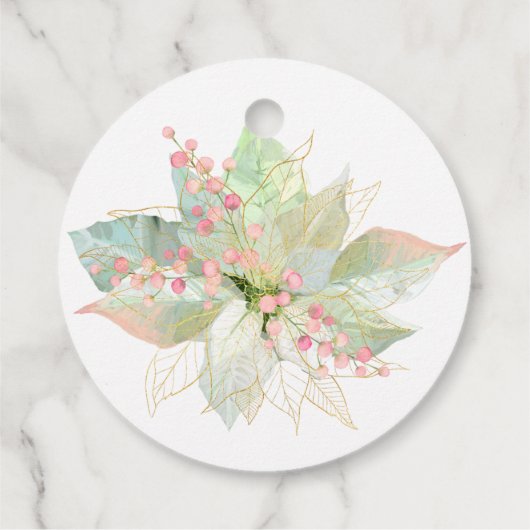 Gebacken mit Liebe Weihnachtskoch Poinsettia Paste Geschenkanhänger (Rückseite)