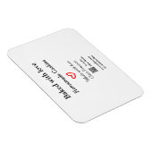 Gebacken mit Liebe Zuhause Cookies hinzufügen QR m Magnet (Rechte Seite)