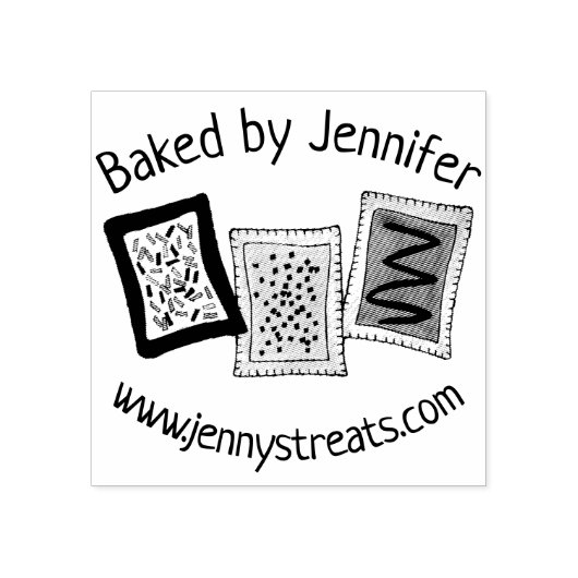 Gebacken mit Personalisierten Bäckereitoaster Kond Gummistempel (Prägung)